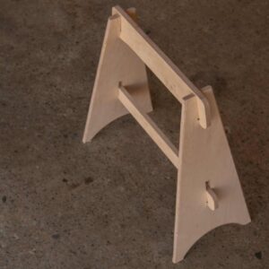 Our Sawhorse is perfect for material storage or an impromptu workbench.  These are manufactured on our CNC and ship to you in four flat pieces that can be easily assembled once you have them.